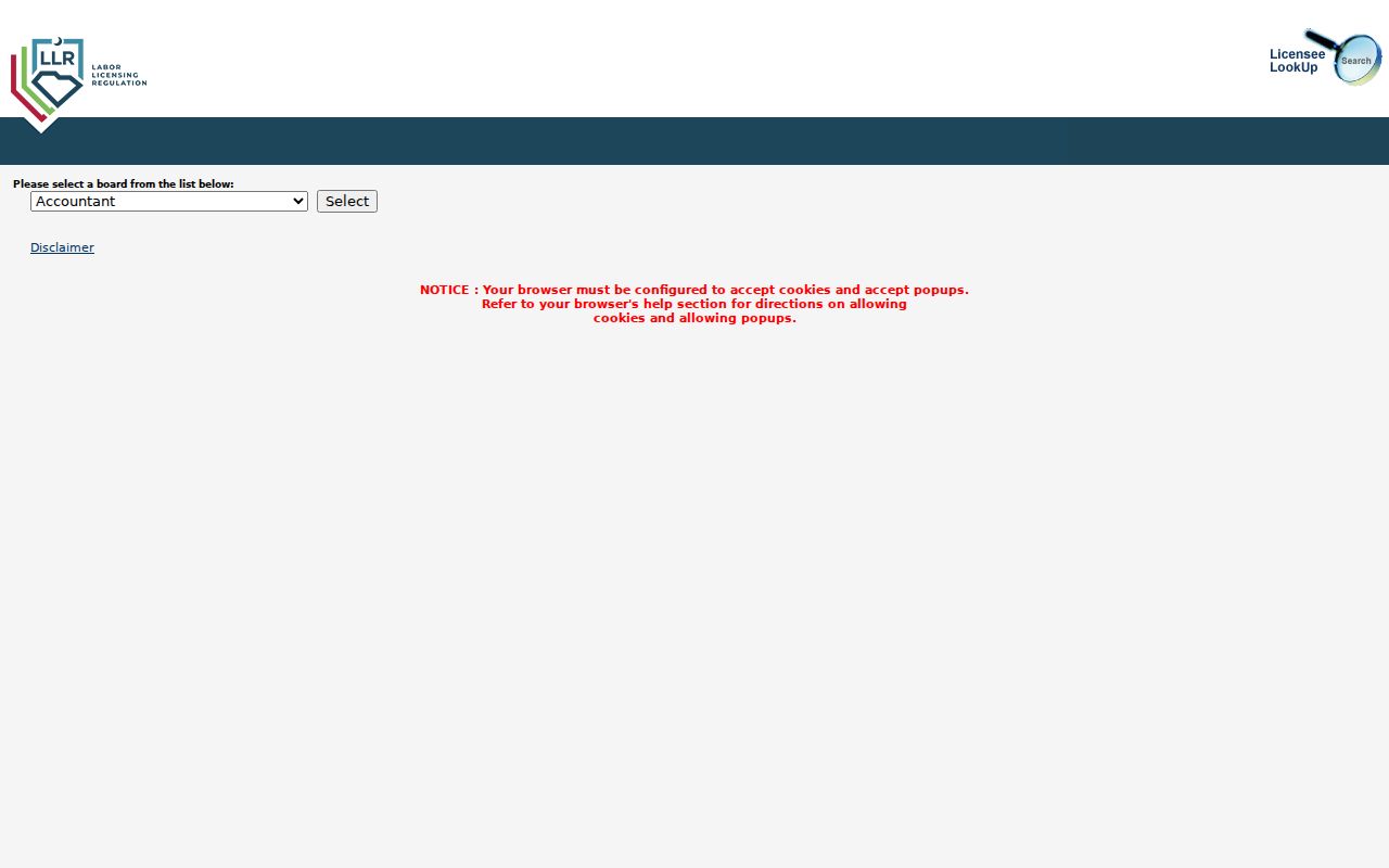 Hanahan resident lookup using South Carolina LLR license verification